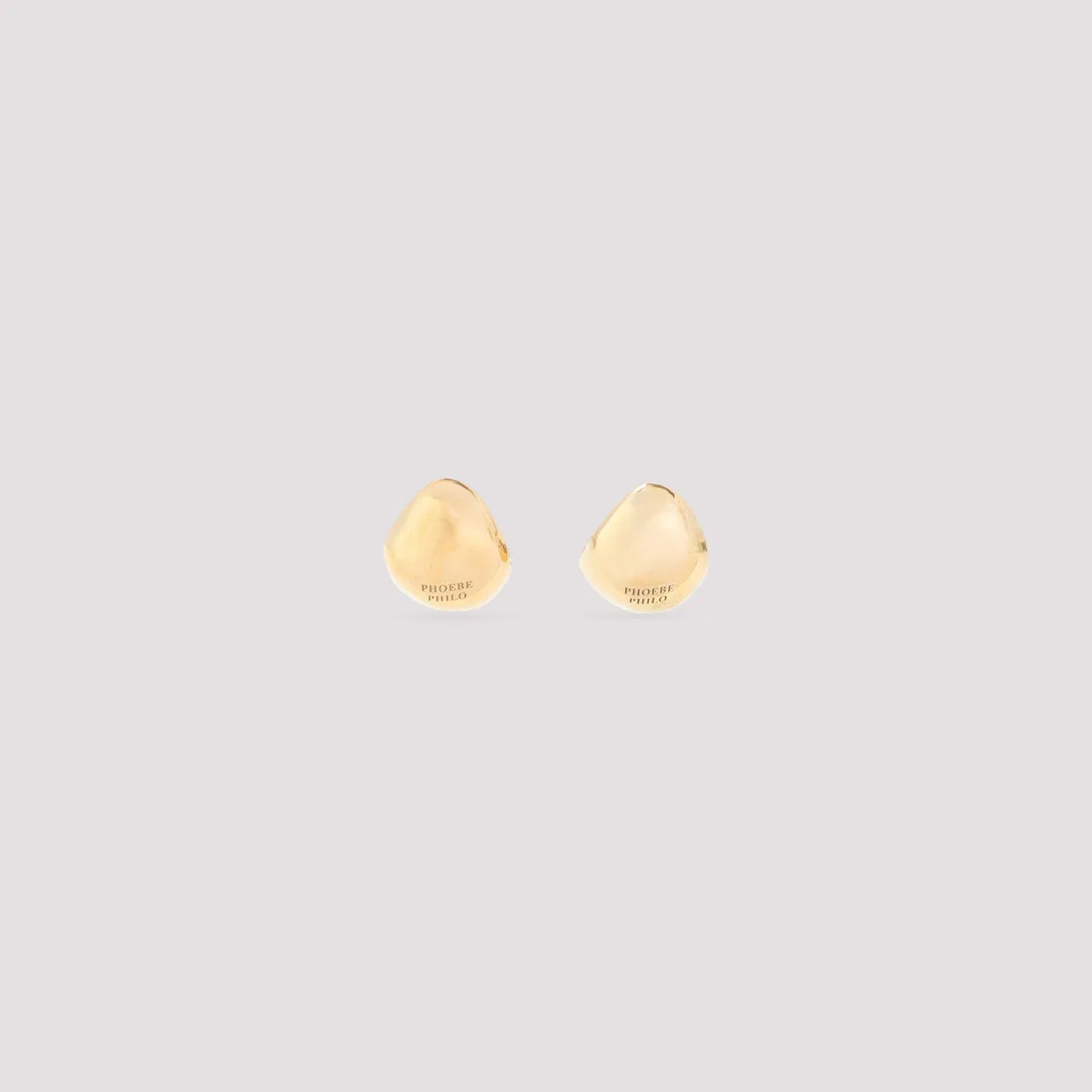 Phoebe Philo Gold Sterling Silver Pebble Studded Earr