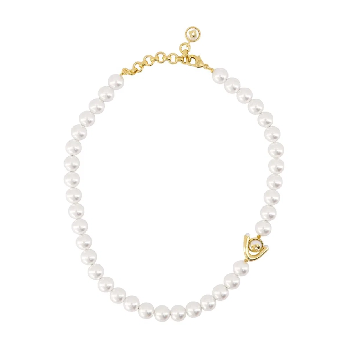 Casablanca Lotus Pearl Necklace