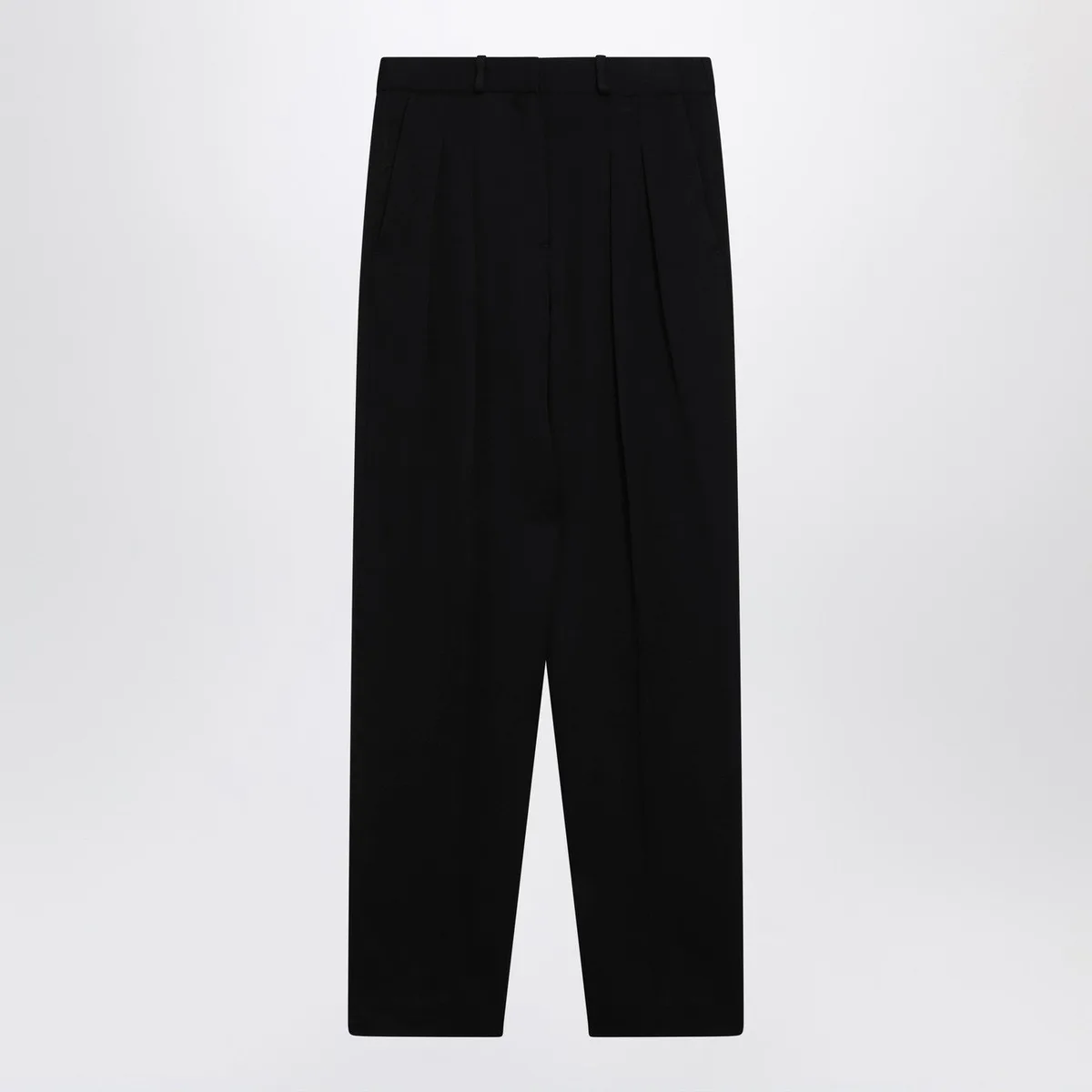 Loulou De Saison Black Wool-Blend Trousers
