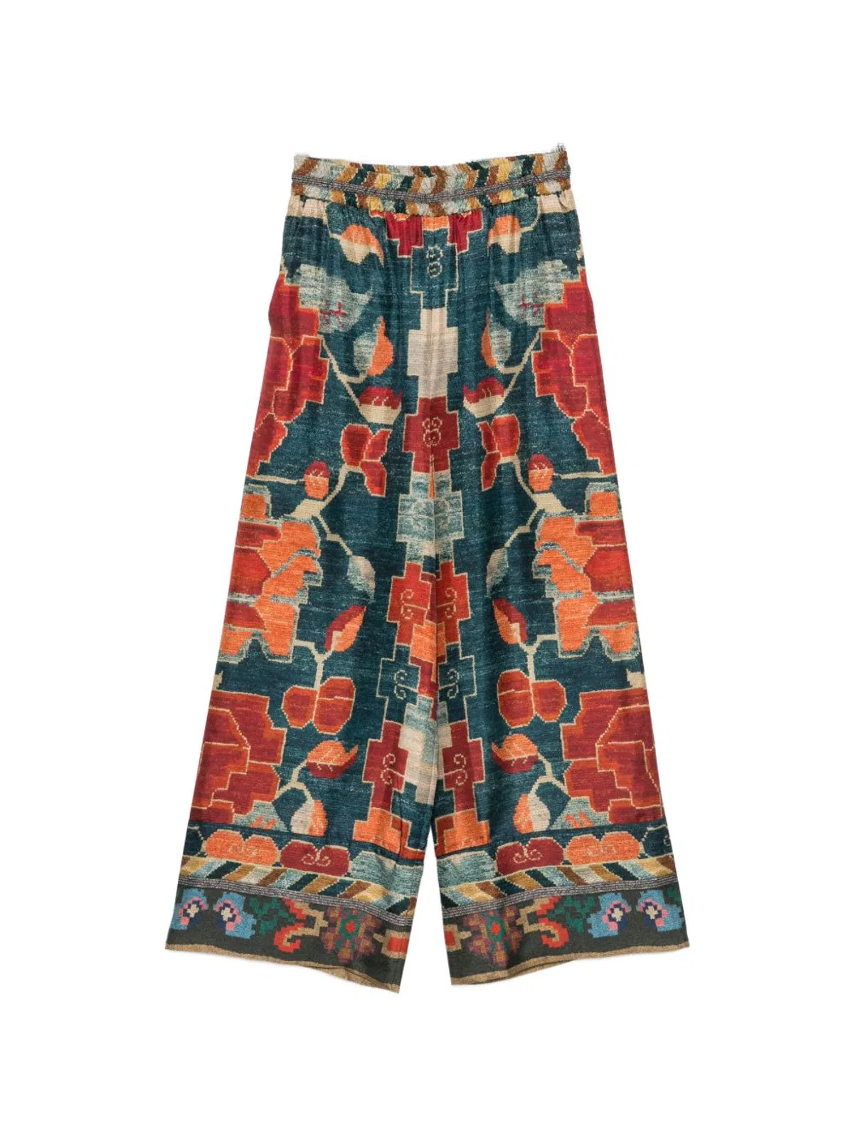 Pierre Louis Mascia Printed Silk Trousers