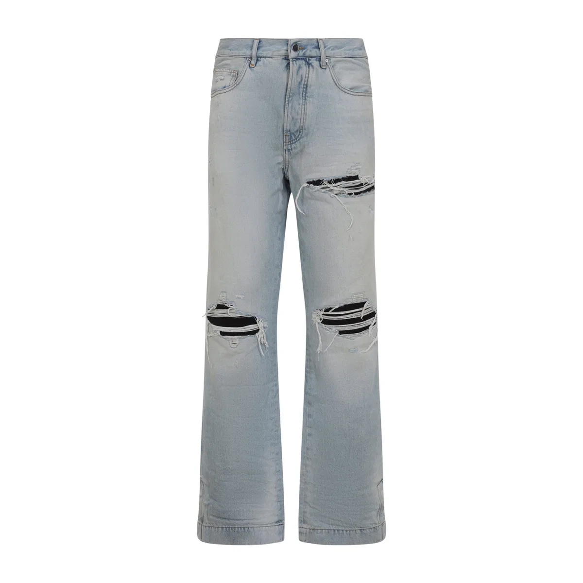 Amiri Mist Indigo Blue Cotton Mx1 Straight Fla