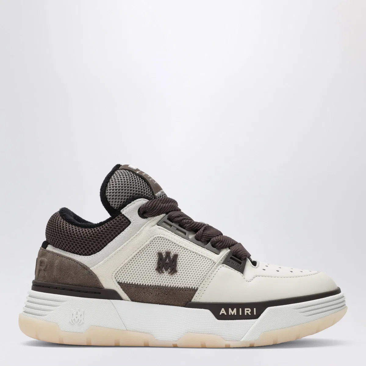 Amiri Ma-1 Leather Sneakers In Brown