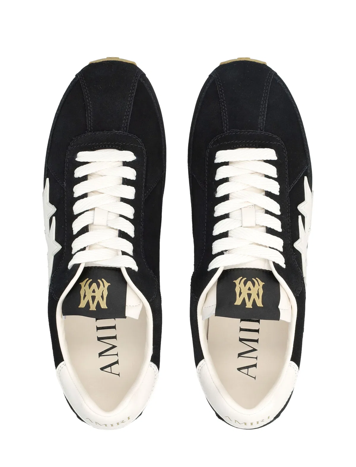 Amiri Pacific Flat Black Star Sneakers