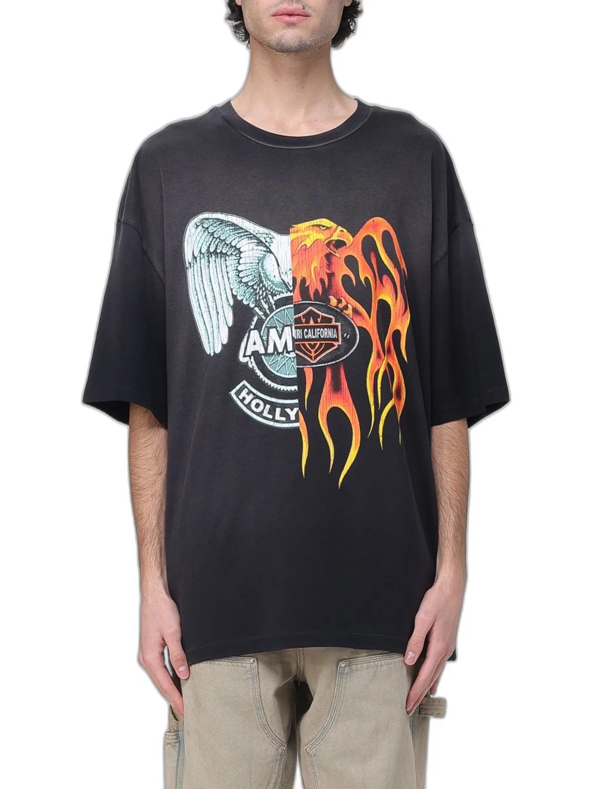 Amiri Spliced Logo T-Shirt