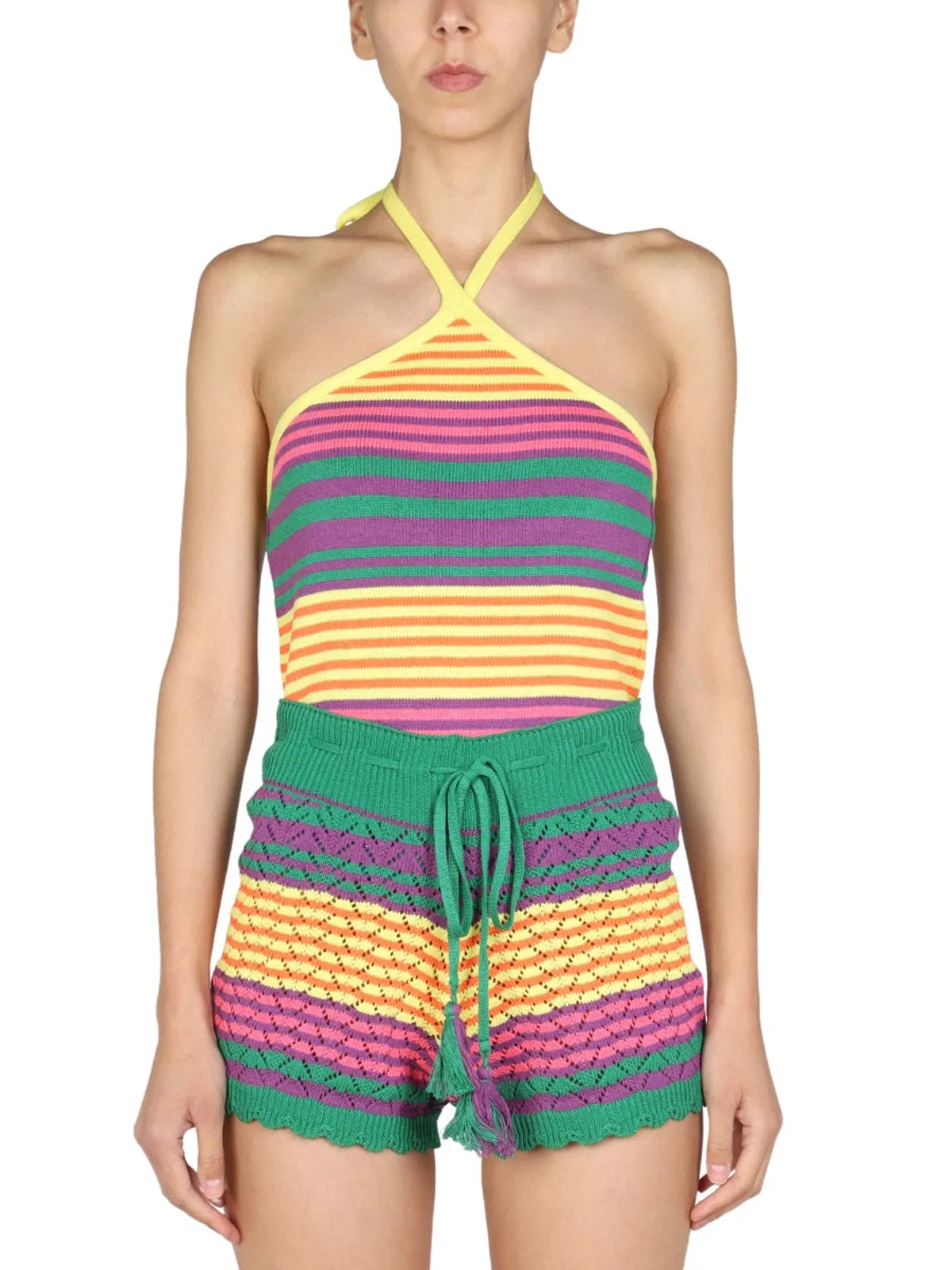 Gallo 1927 Striped Pattern Top