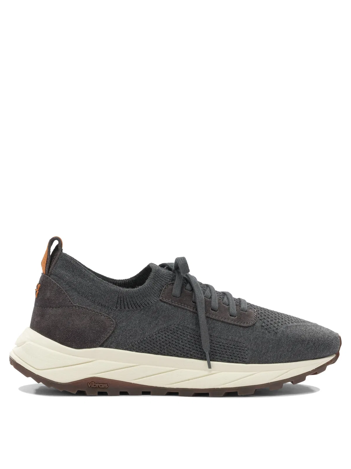 Henderson Grey Fabric Suede Sneakers