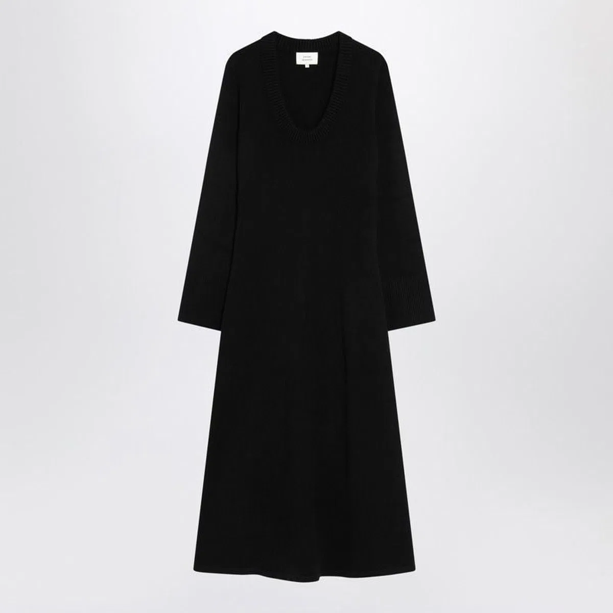 Loulou Studio Long Black Ari Knit Dress