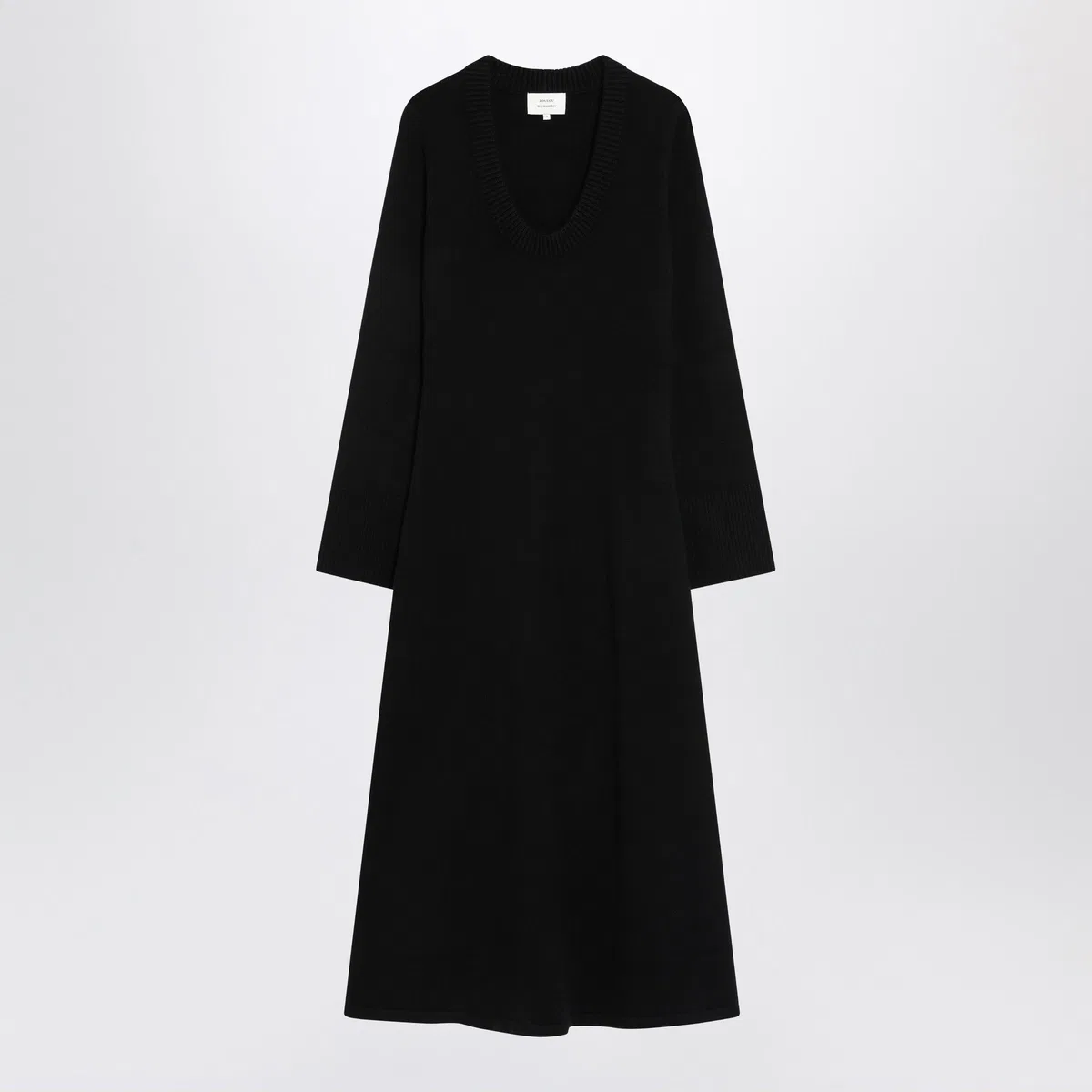 Loulou De Saison Long Black Ari Knit Dress