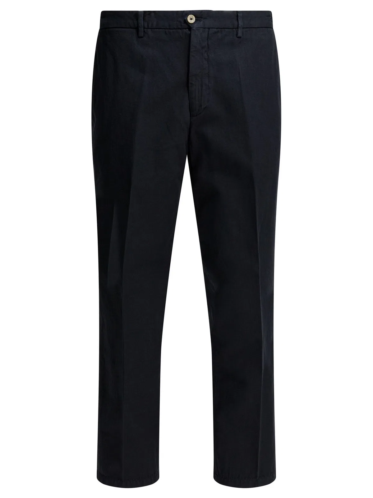 Briglia 1949 Black Cotton Linen Trousers