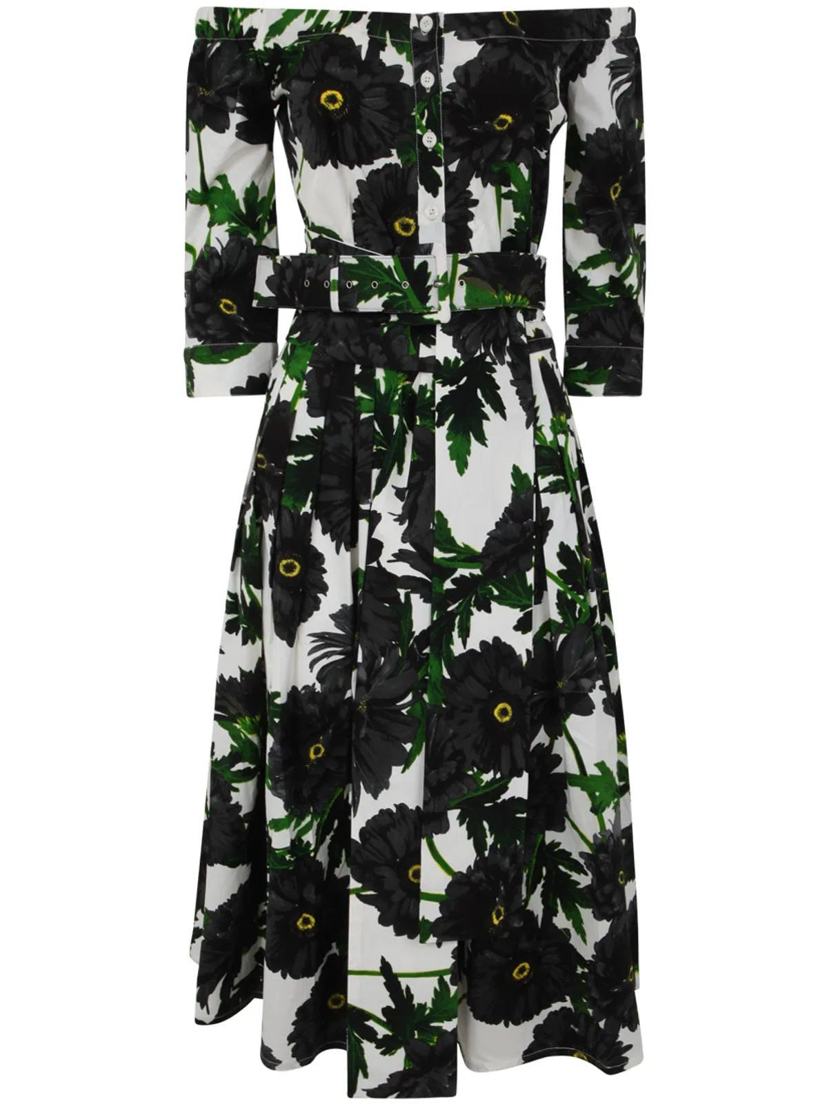 Samantha Sung Audrey Off Shoulder 3/4 Sleeves Long Dre
