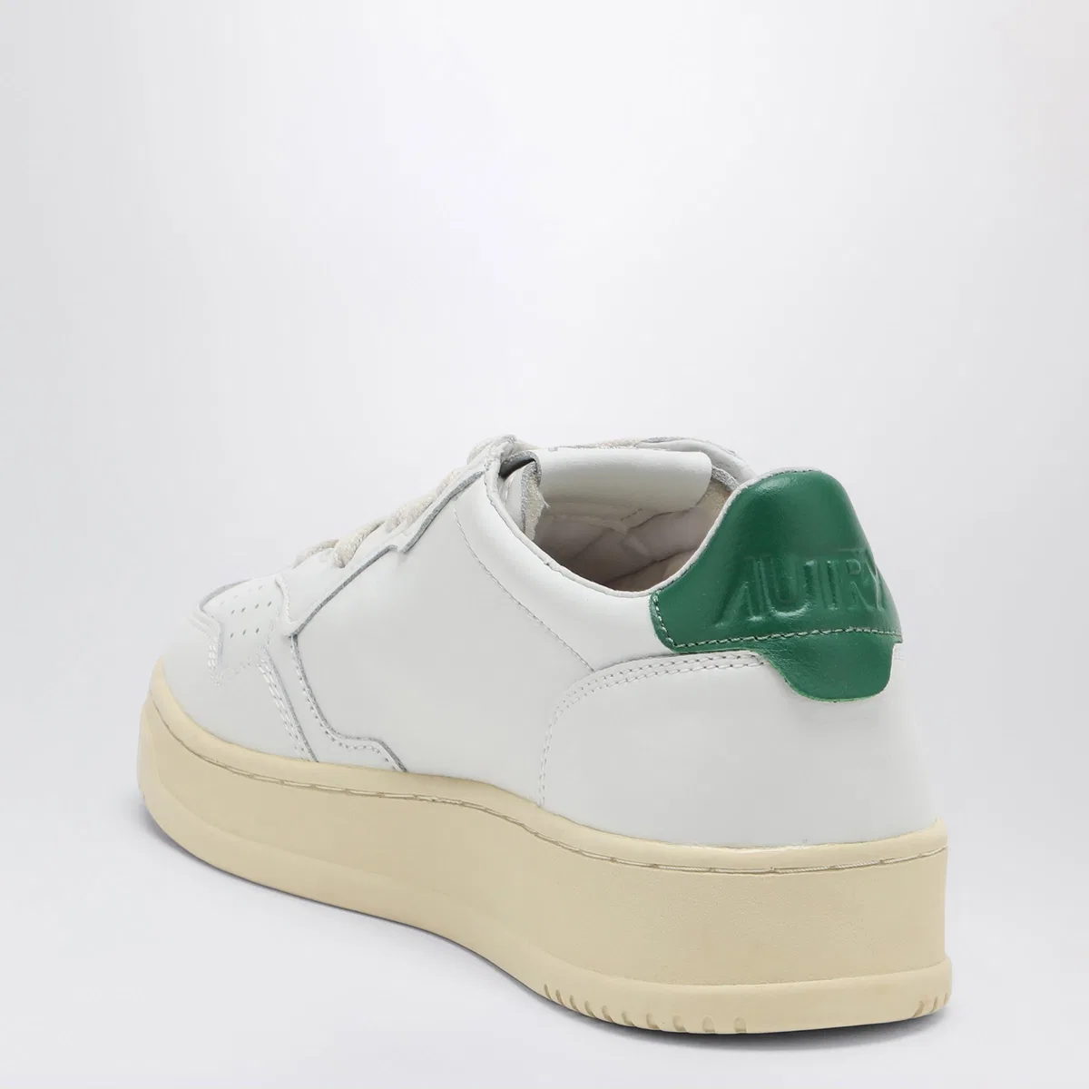 Autry White/Green Medalist Sneakers