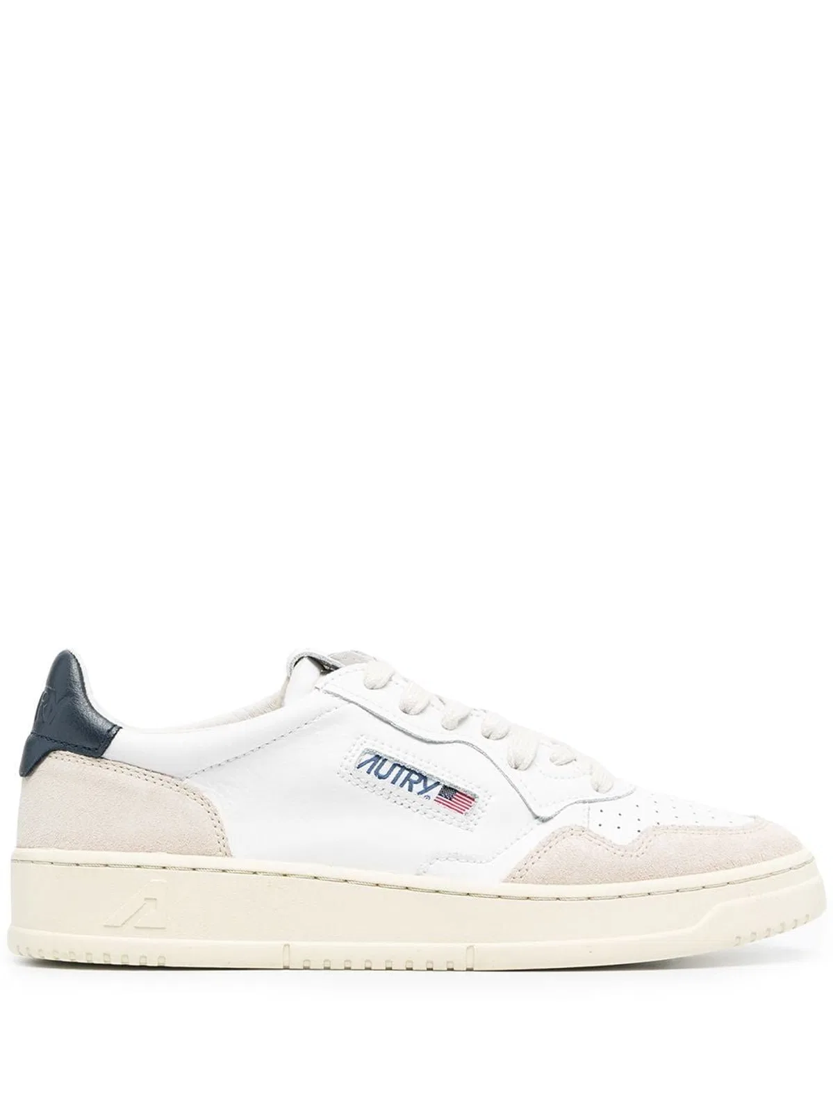 Autry Medalist Low - Leather And Suede Sneaker