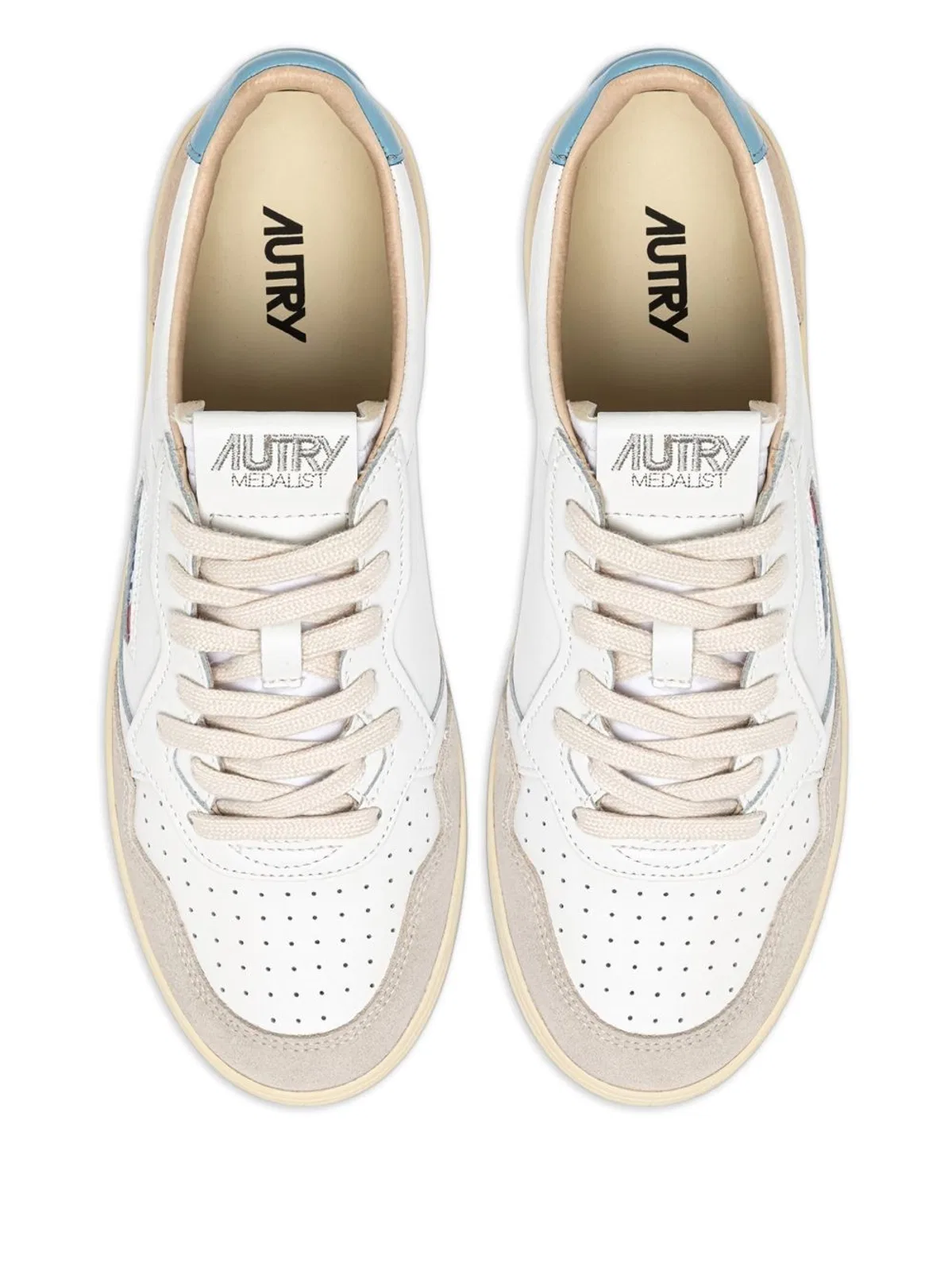 Autry Medalist Low - Leather And Suede Trainer