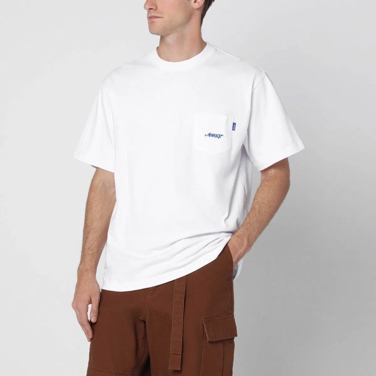 Awake ny White Crewneck Tshirt With Logo