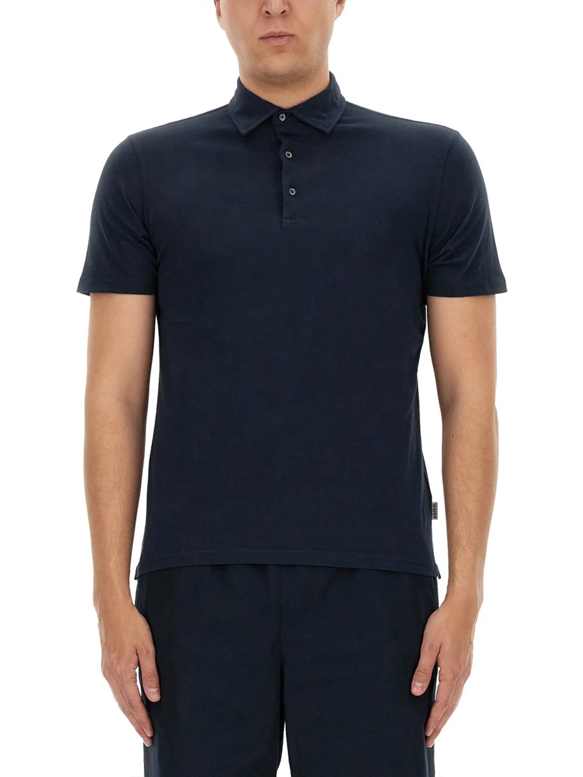 Aspesi Blue Cotton Polo Shirt