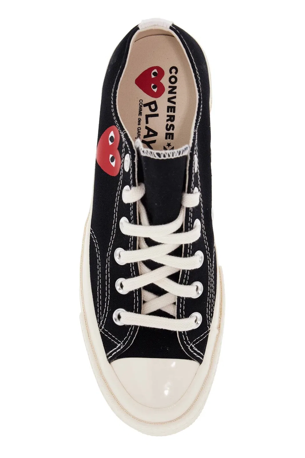 Comme Des Garçons Play Black Canvas Comme Des Garã§Ons X Conver