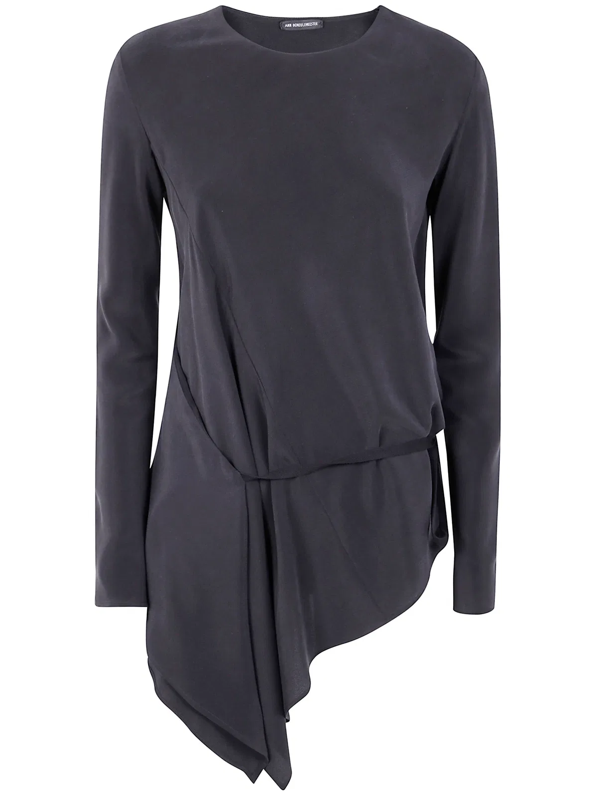 Ann Demeulemeester "Deana" Long Sleeve Asymmetric Top