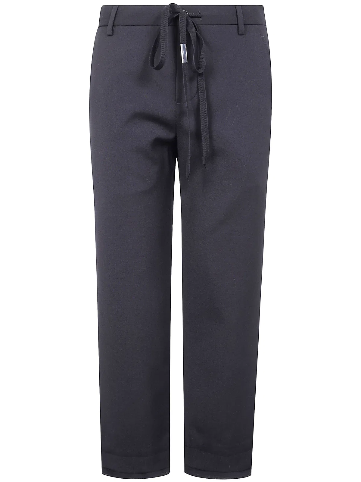 Ann Demeulemeester "Rael" Cigarette Trousers With Raw Edge 