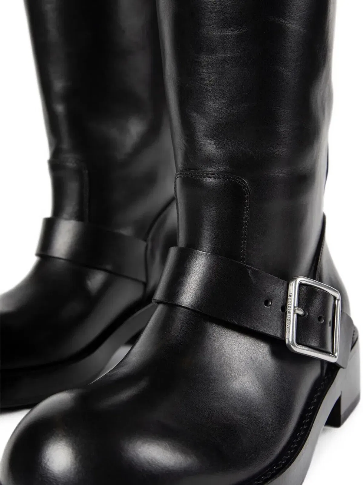 Ann Demeulemeester "Arwa" Engineer High Boots With Buckles