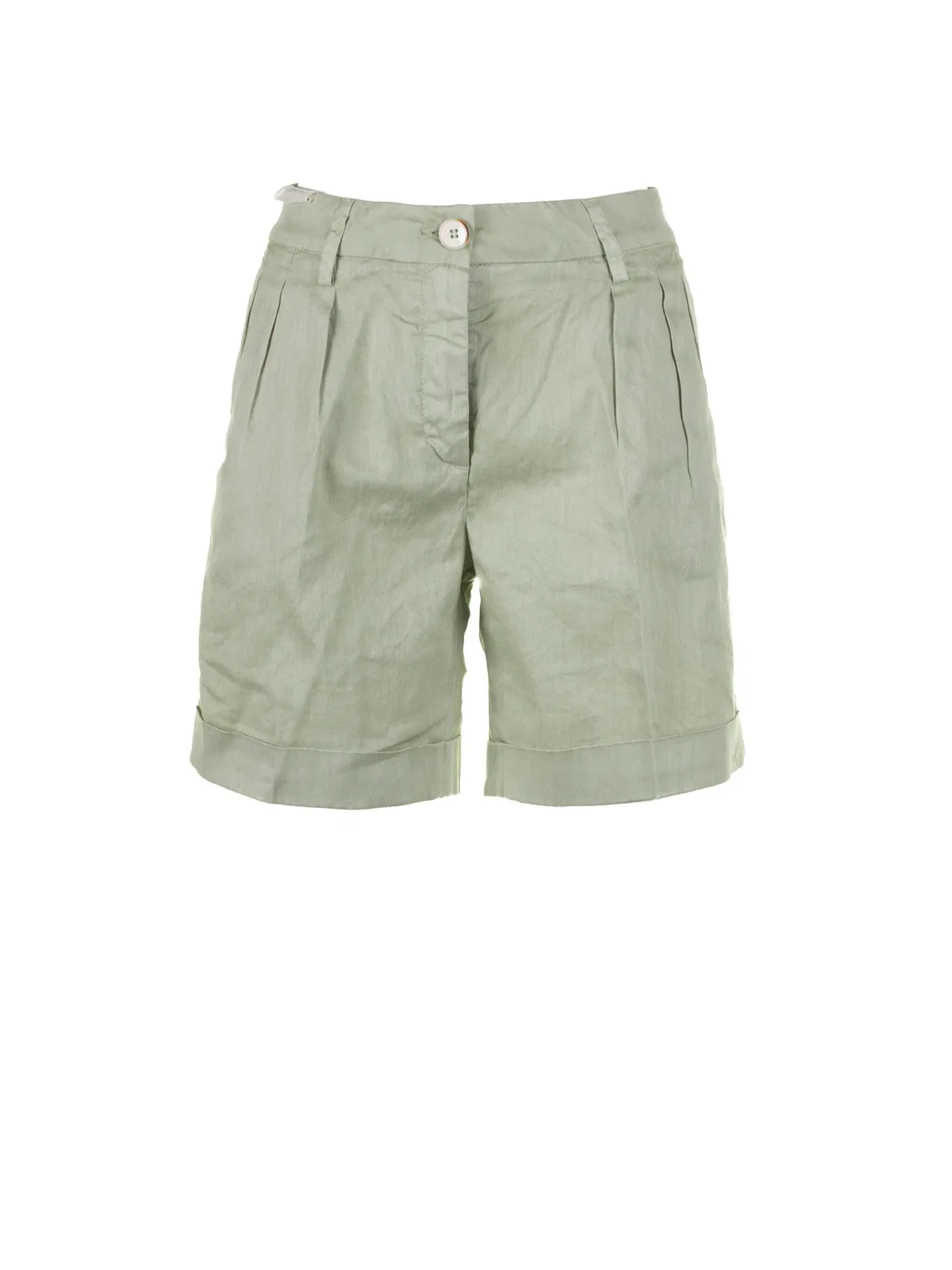 Rehash Re-Hash Apple Green High-Waisted Bermuda