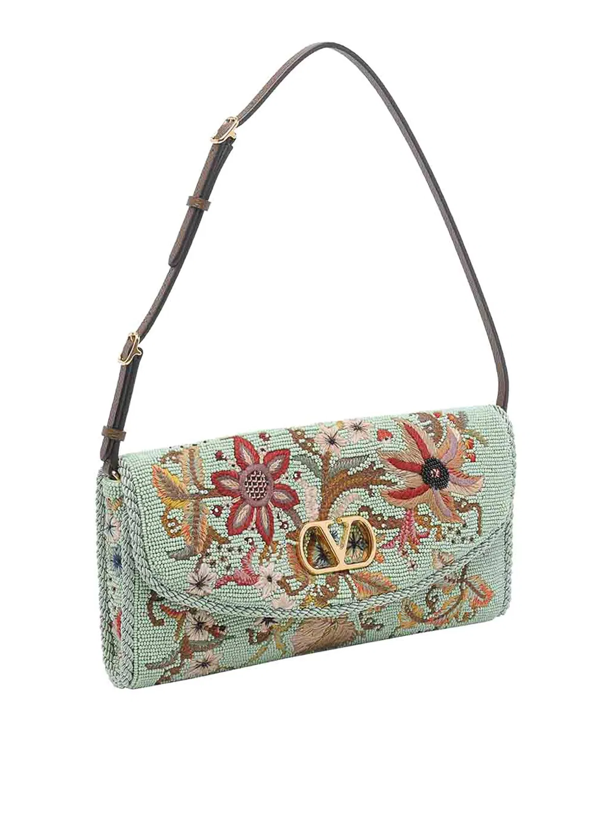 Valentino Garavani Small Embroidered Devain Clutch
