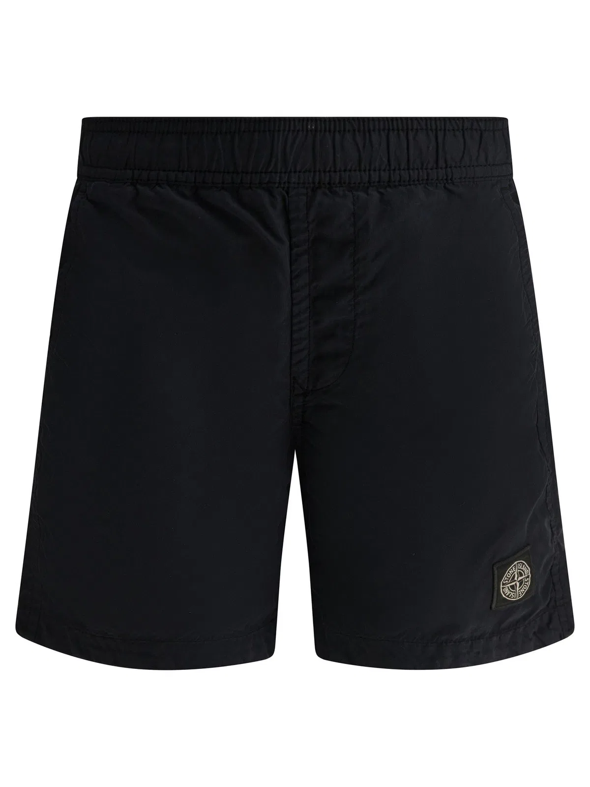 Stone Island Kids Blue Polyamide Shorts