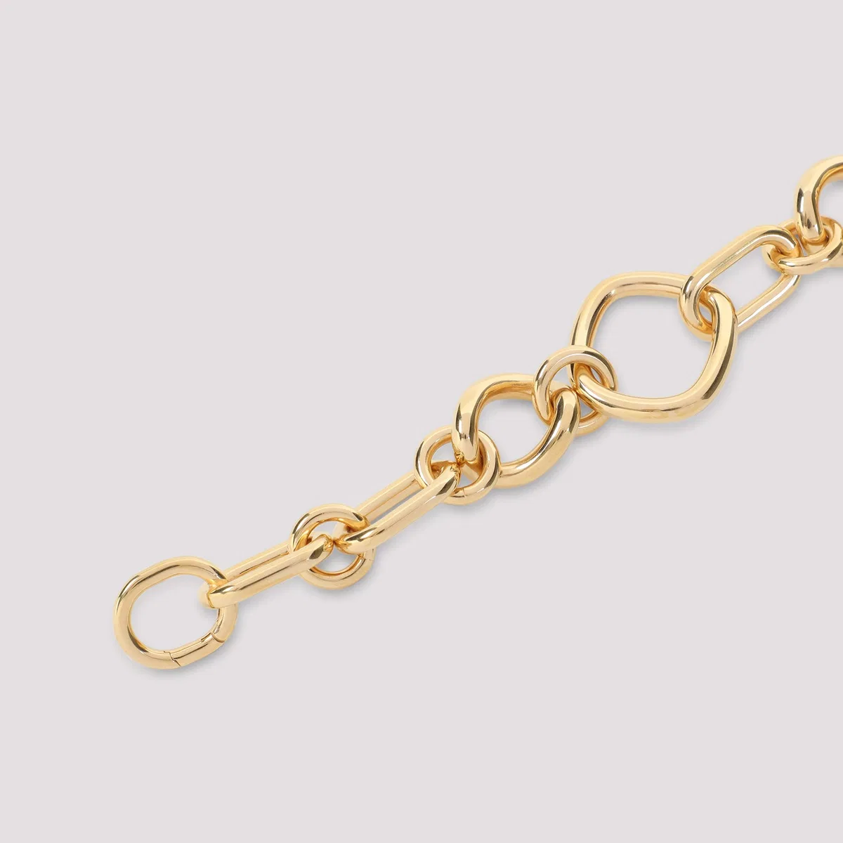 Celine Gold Brass Modern Thin Gourmette Bracele