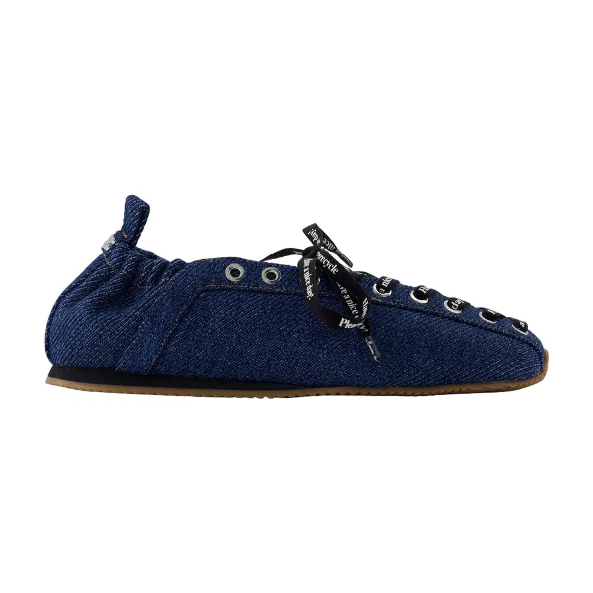 Ganni Lace Up Sporty Ballerinas