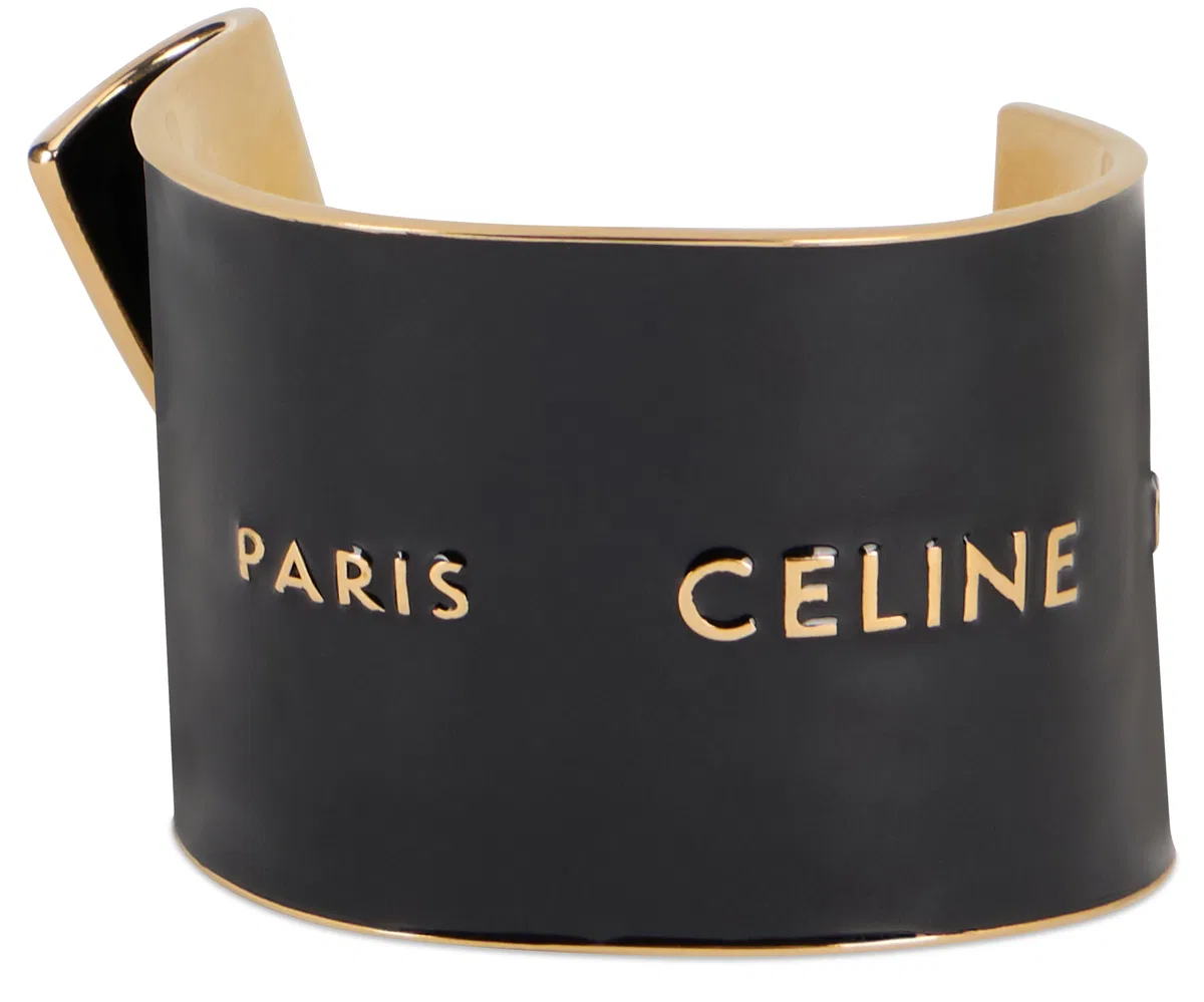 Celine Rigid Bracelet With Enamel Ribbon