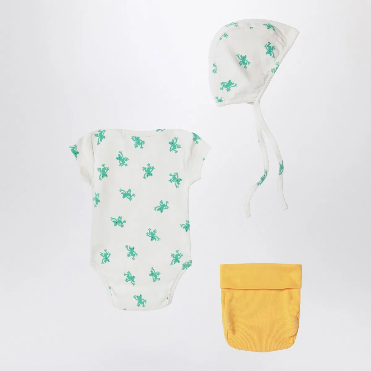 Bobo choses Three-Piece Set White/Yellow In Cotton