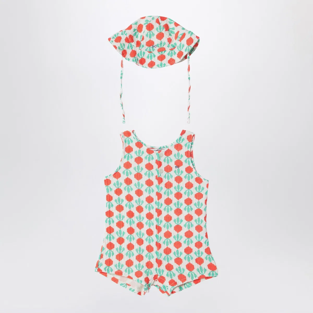 Bobo choses Sleeveless Romper With Radish Hat