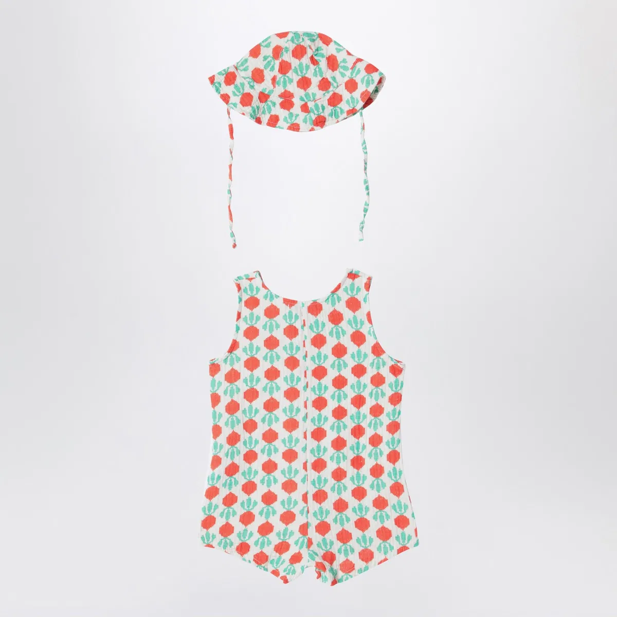Bobo choses Sleeveless Romper With Radish Hat