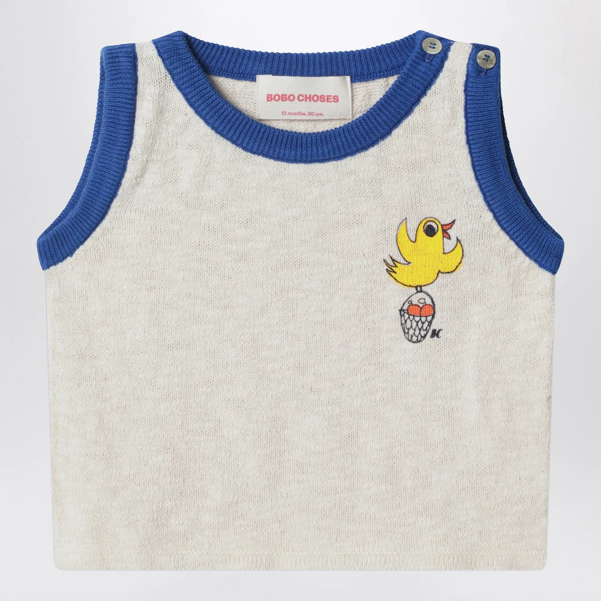 Bobo choses Flying Oranges White And Blue Tank Top