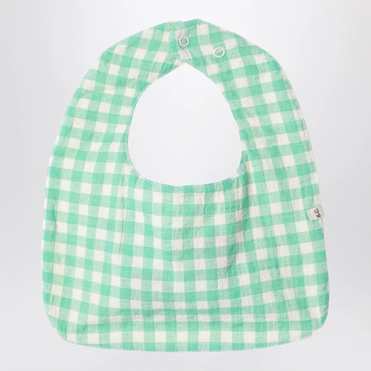 Bobo choses Check-Pattern Bib With Radishes