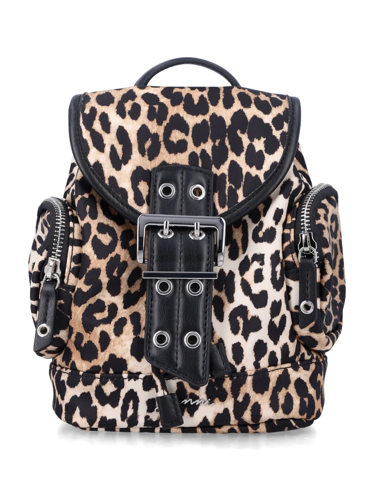 Ganni Leopard Nano Backpack