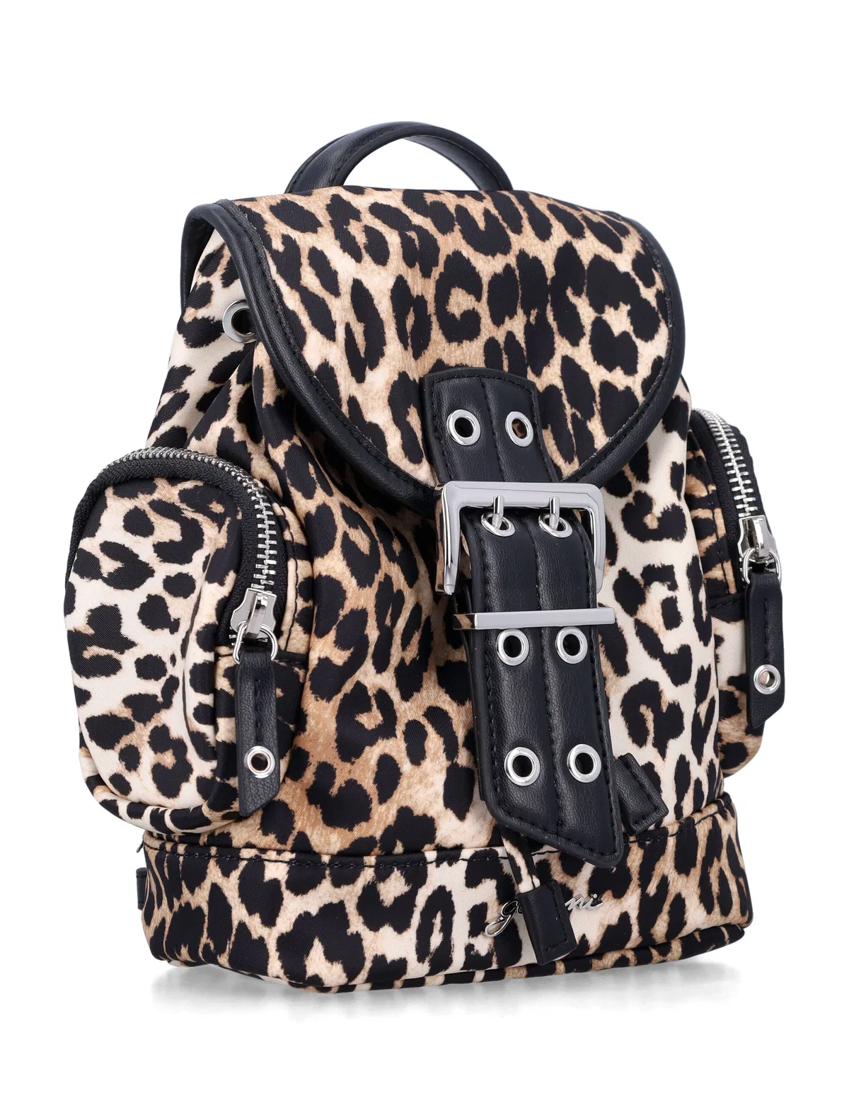 Ganni Leopard Nano Backpack