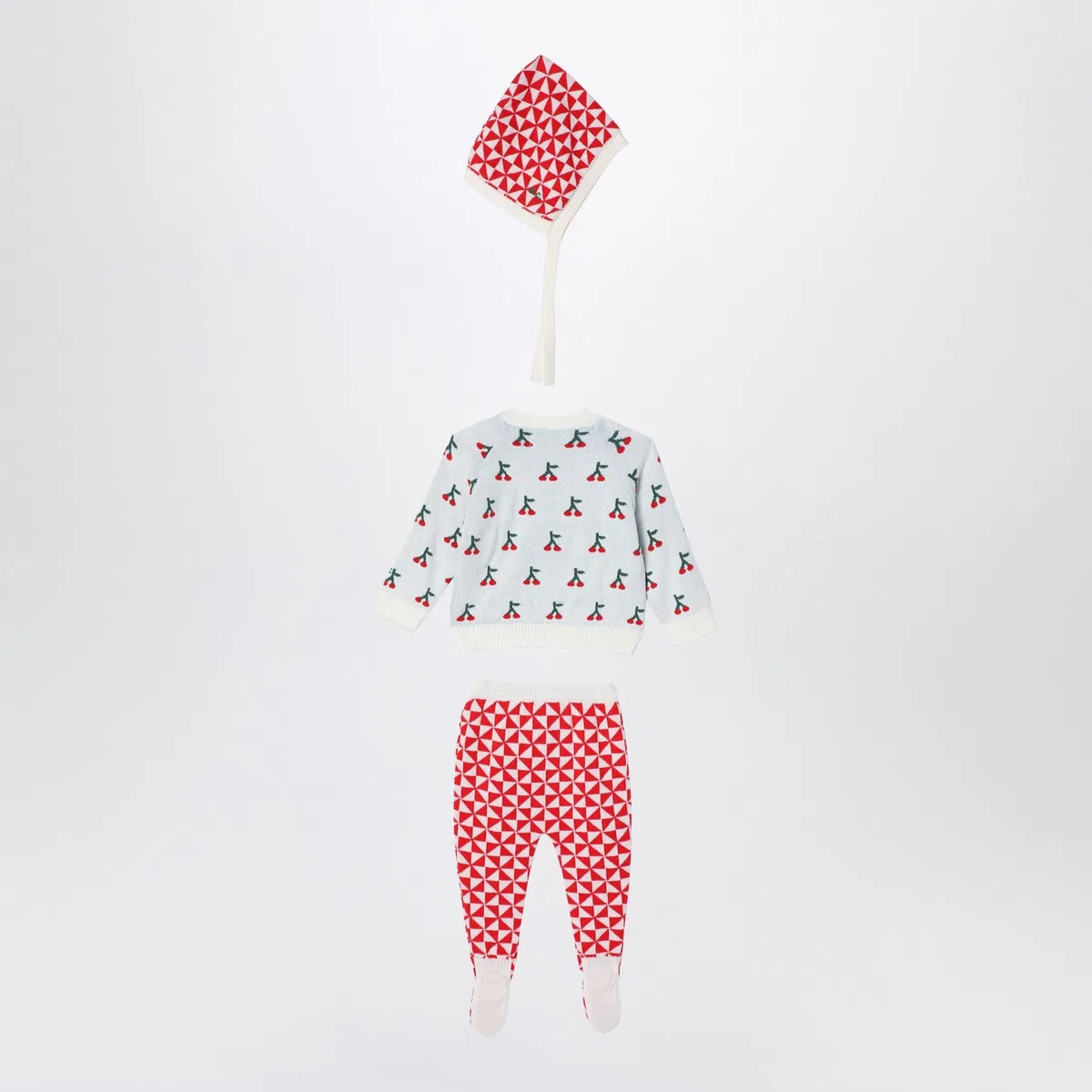 Bobo choses Cherry Three-Piece Set In Cotton Blend