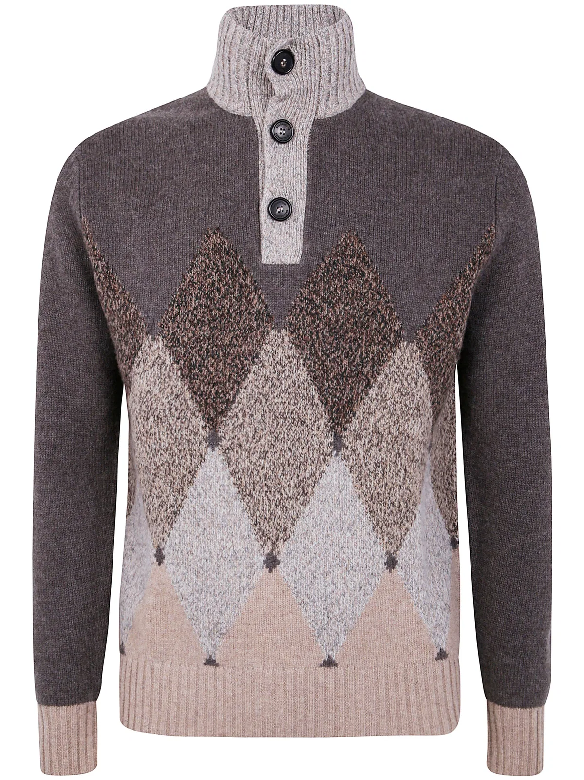 Ballantyne T Neck Pullover Button