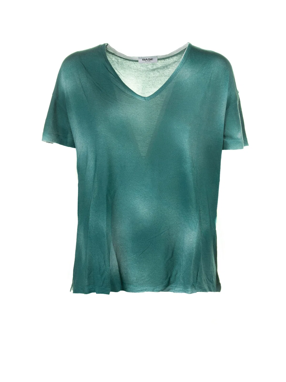 Base Milano Green T-Shirt With Shades