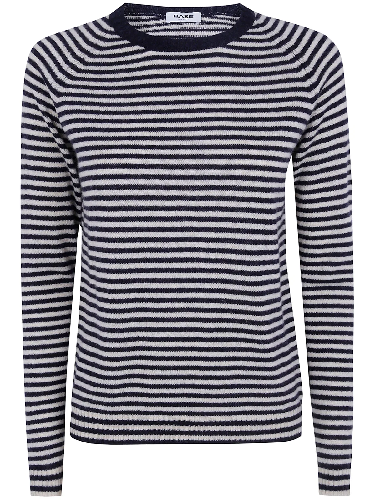 Base Striped Round Neck Sweater