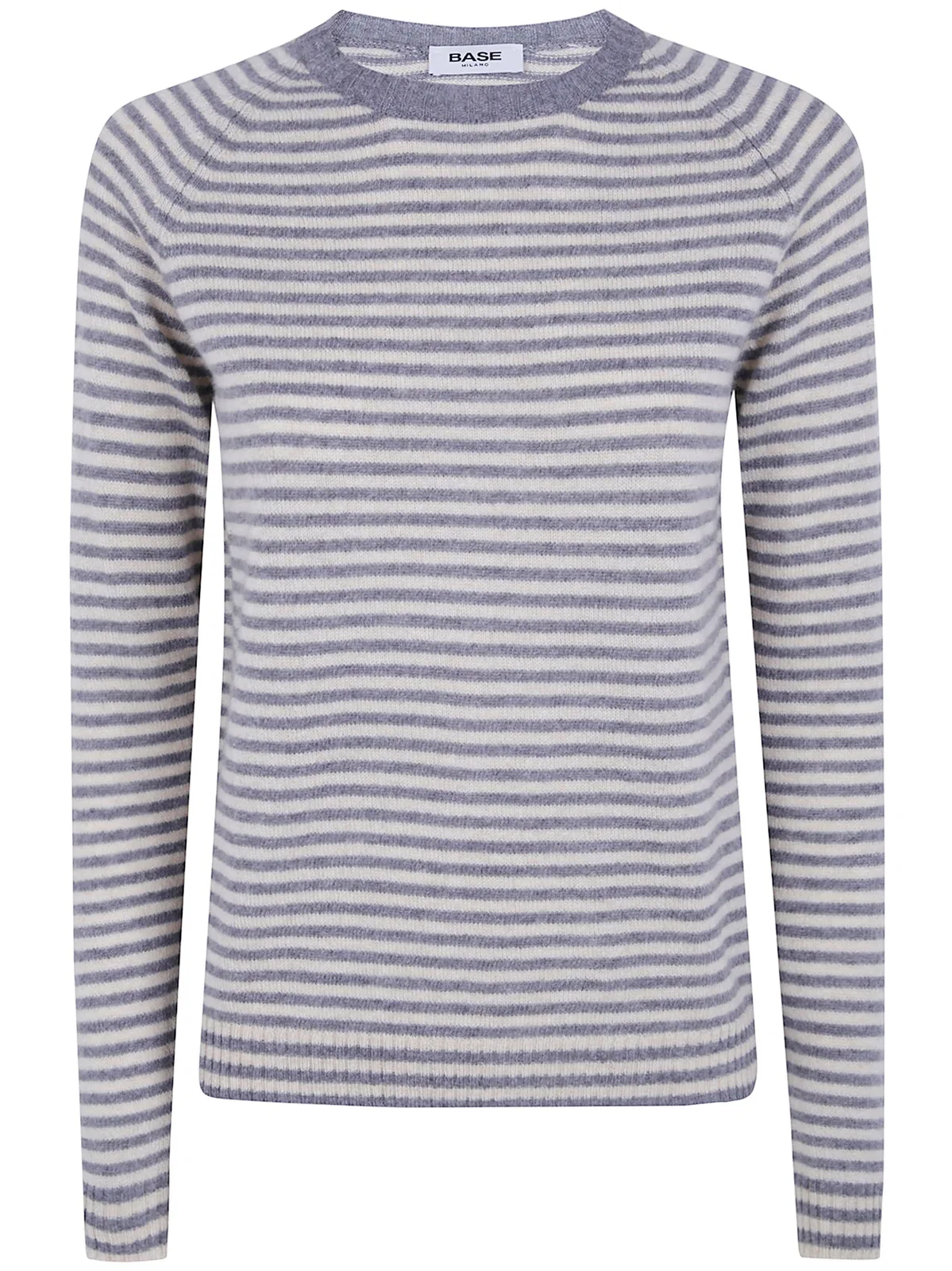 Base Striped Round Neck Sweater