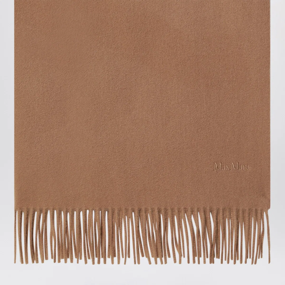 Max Mara Camel Cashmere Scarf