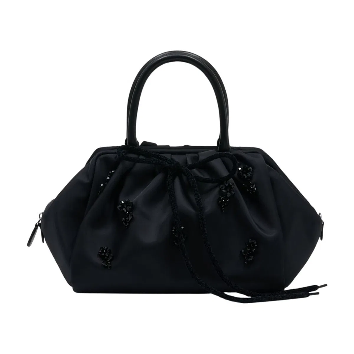 Simone Rocha Gathered Top Handle Bag W/ Emb