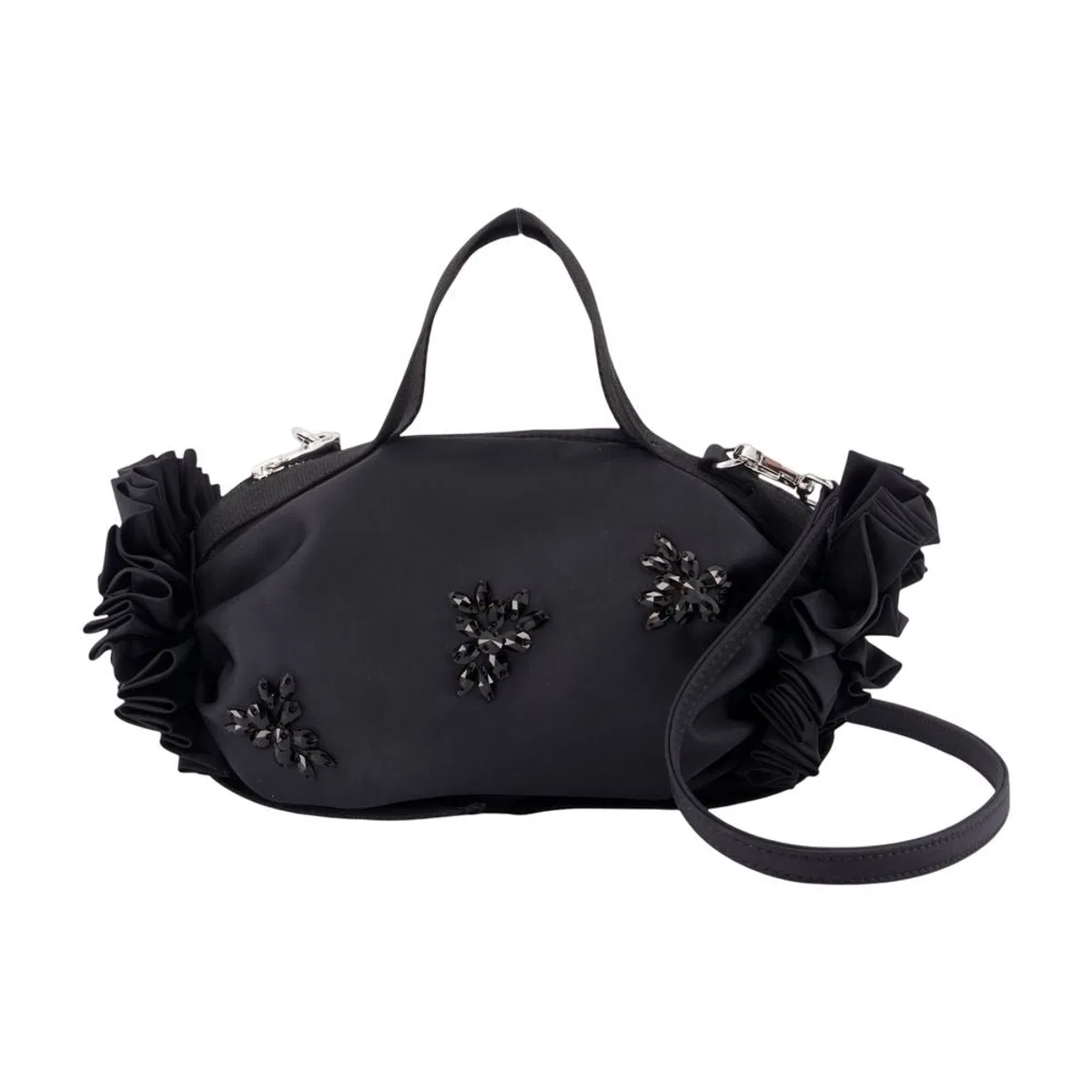 Simone Rocha Mini Double Ribbon Rosette Purse