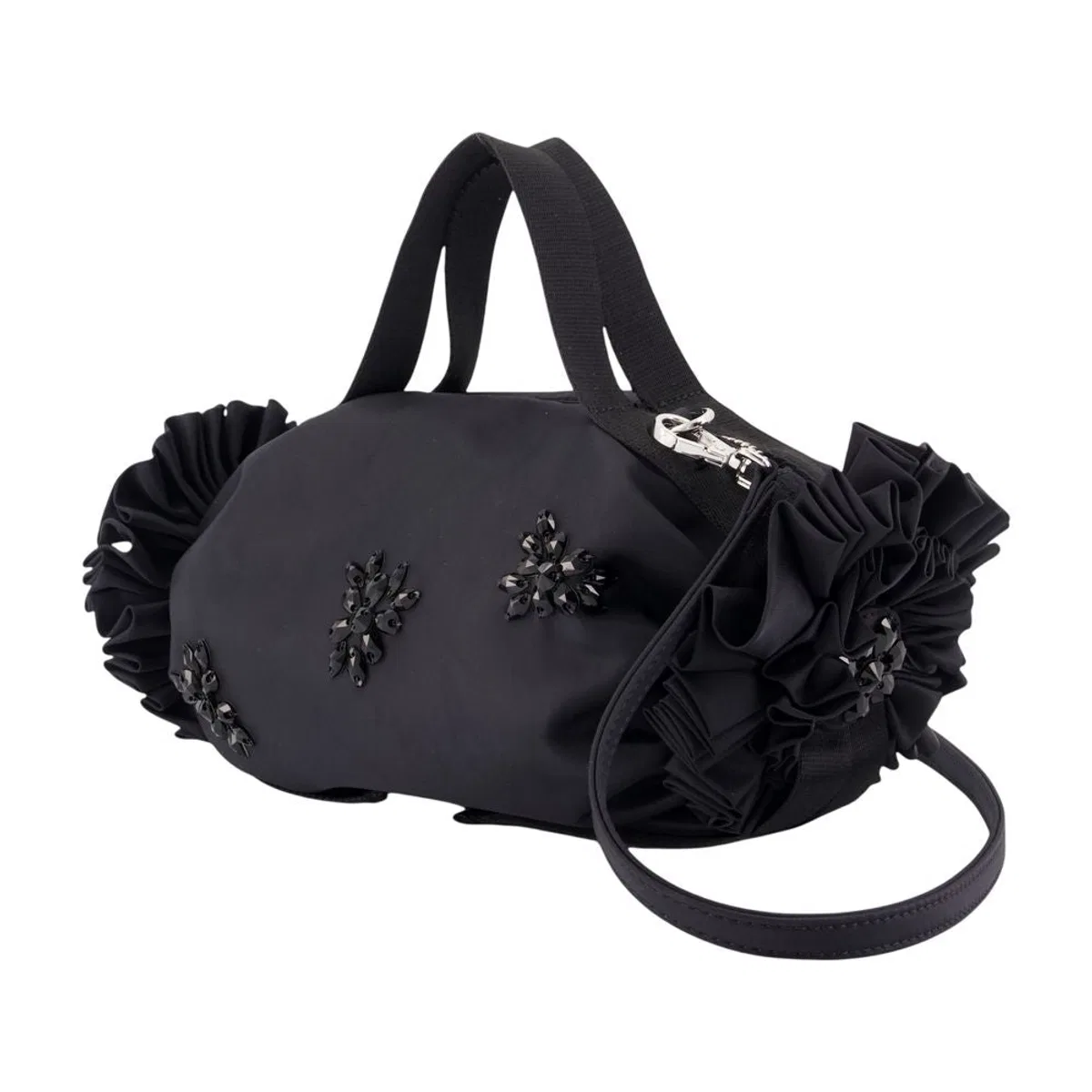 Simone Rocha Mini Double Ribbon Rosette Purse