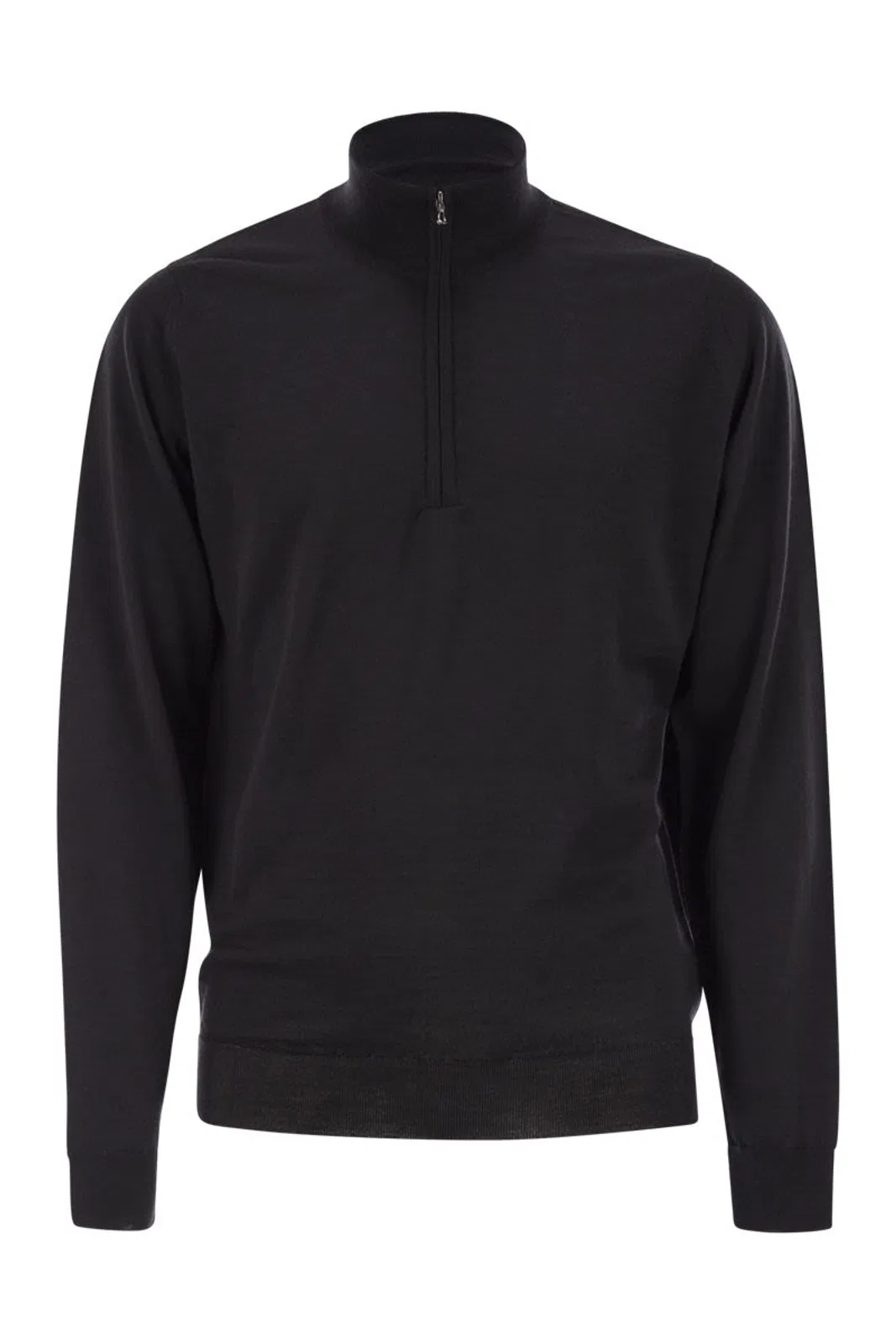 John Smedley Barrow - High-Neck Jumper With Half Zip