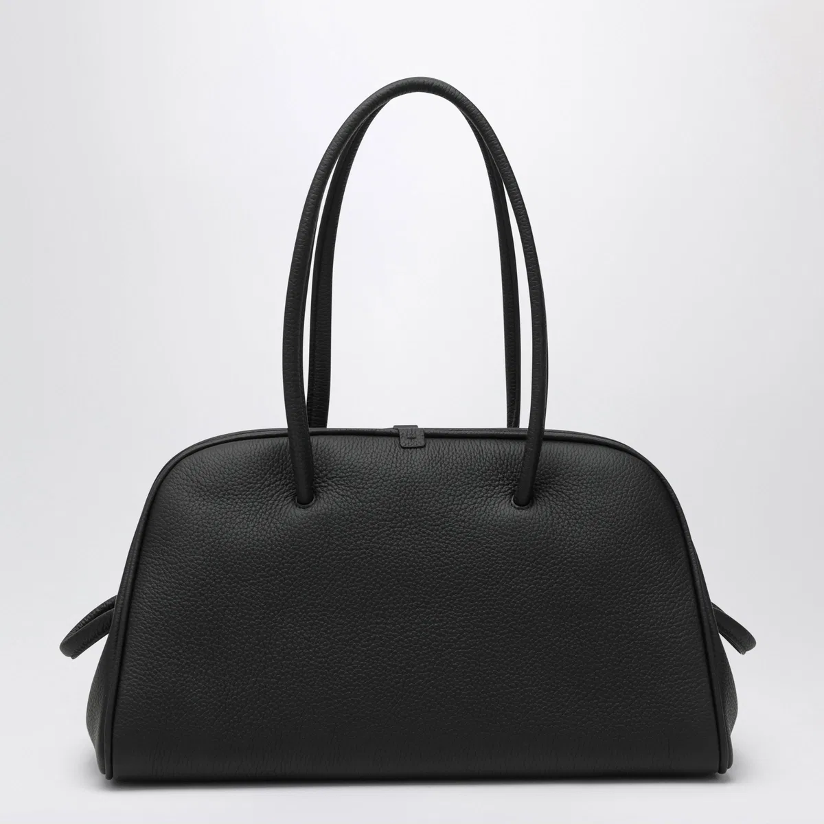 Jacquemus Medium Turismo Bag In Black Leather