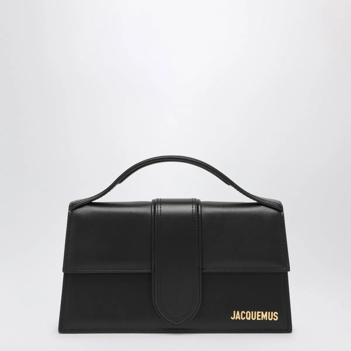 Jacquemus Le Grand Bambino Bag In Black Leather
