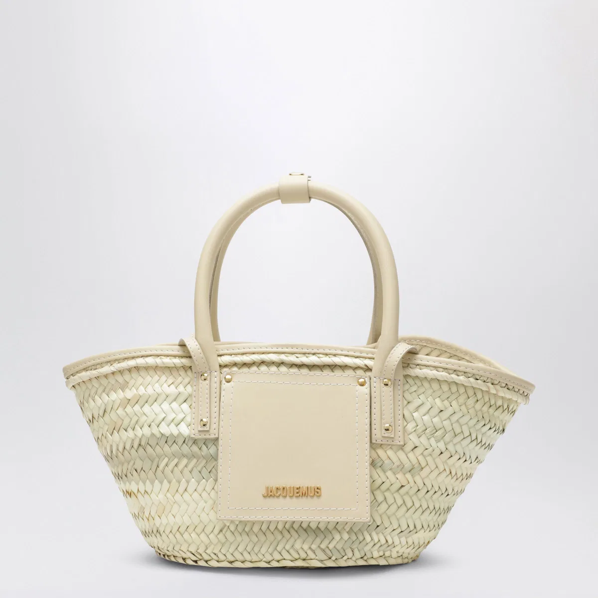 Jacquemus Mini Soli Basket Bag In Raffia