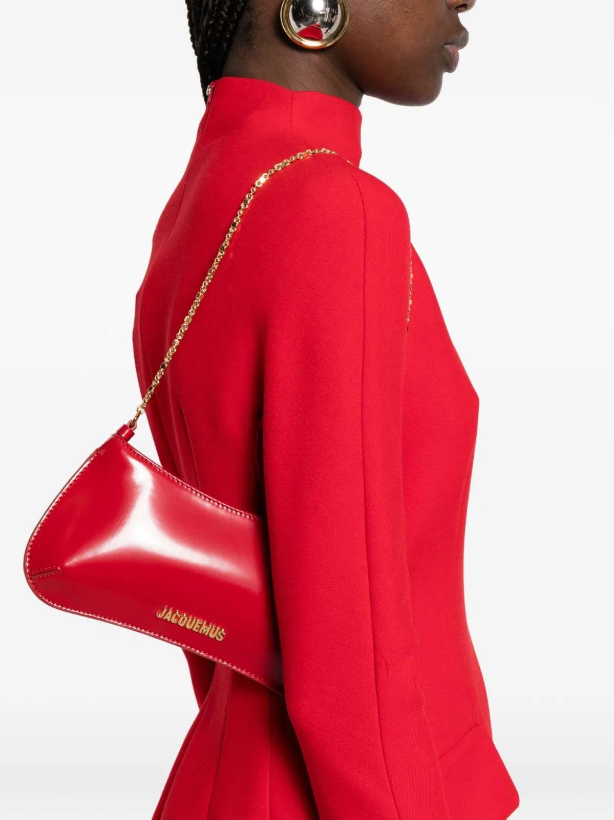 Jacquemus Le Petit Bisou Shoulder Bag With Chain S